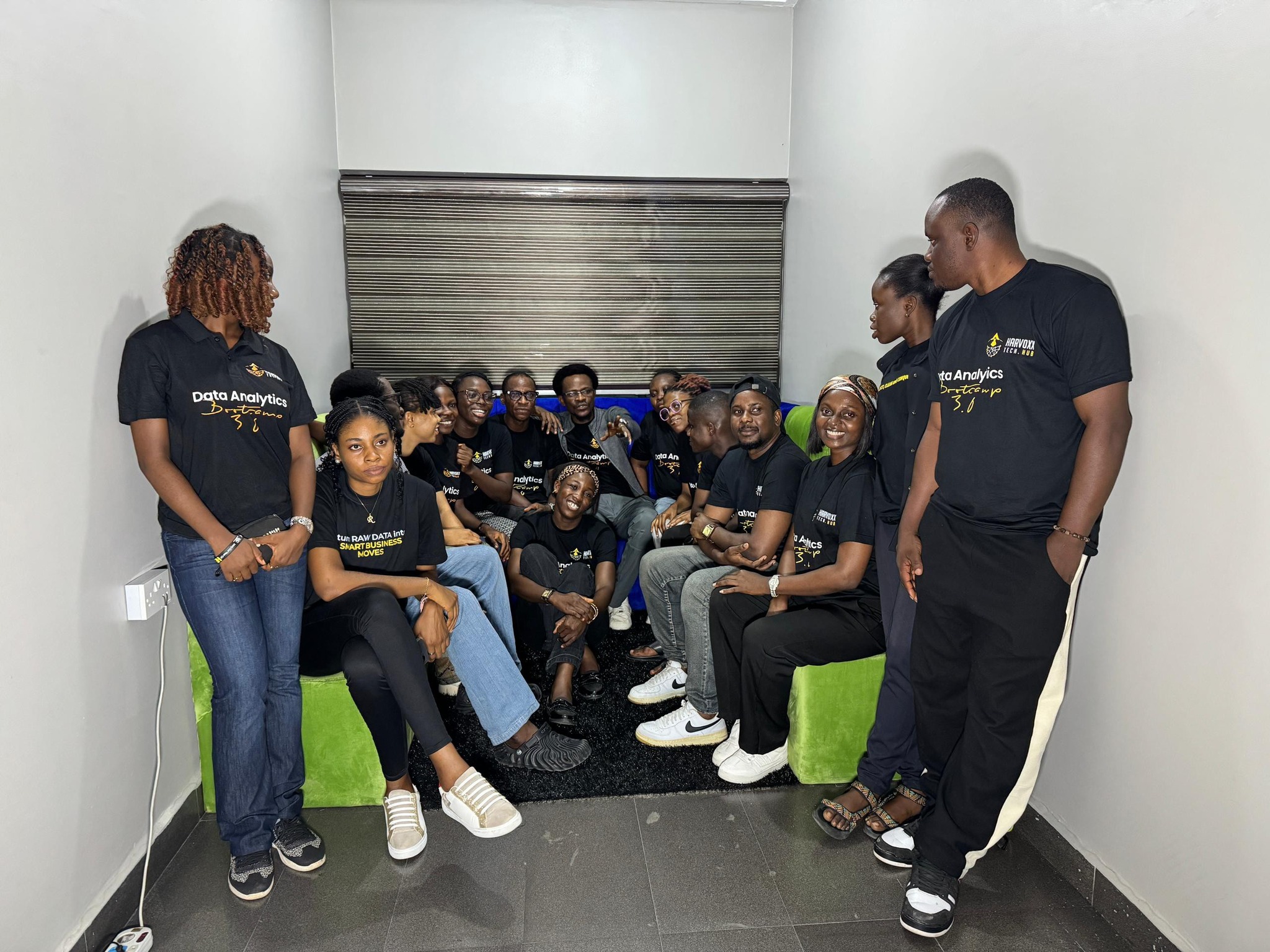 Harvoxx scholarship participants and Data Analytics Bootcamp cohort